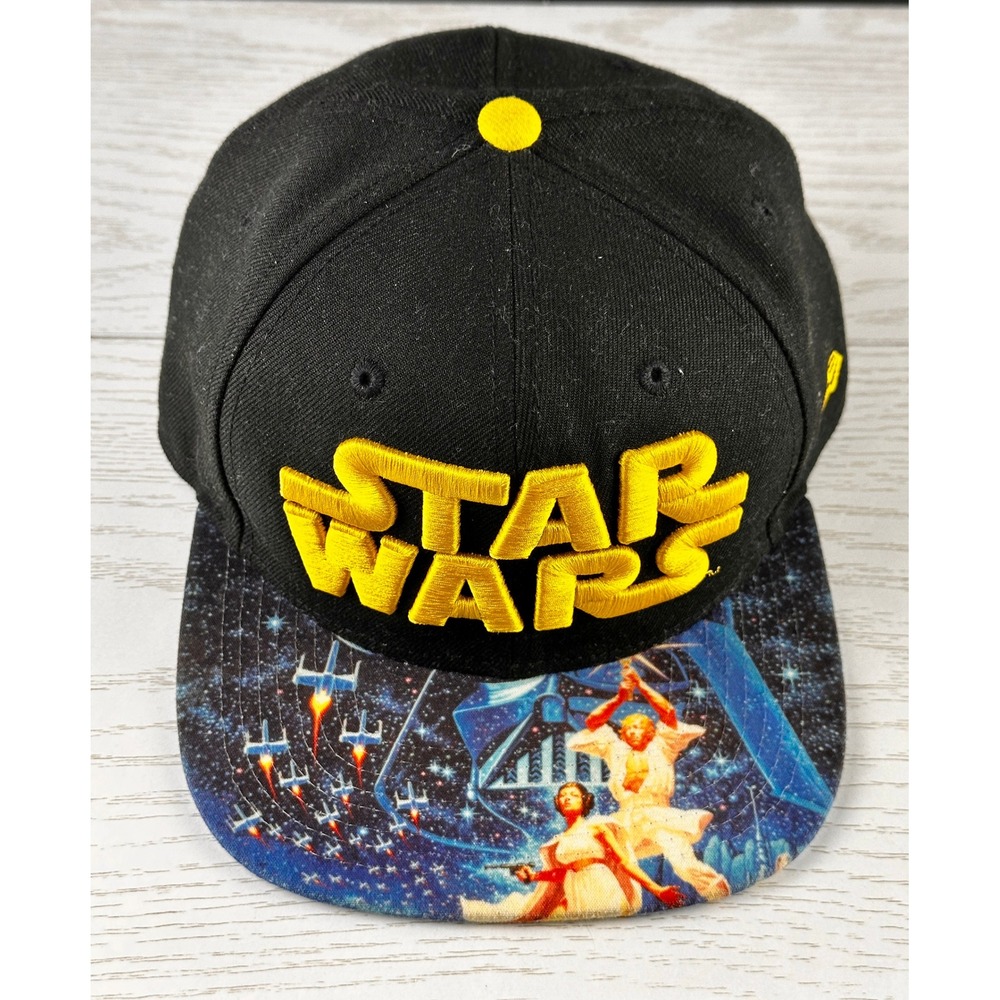 Star Wars New Era 9FIFTY Hat Cap Original Fit Black Yellow OSFM Darth Vader